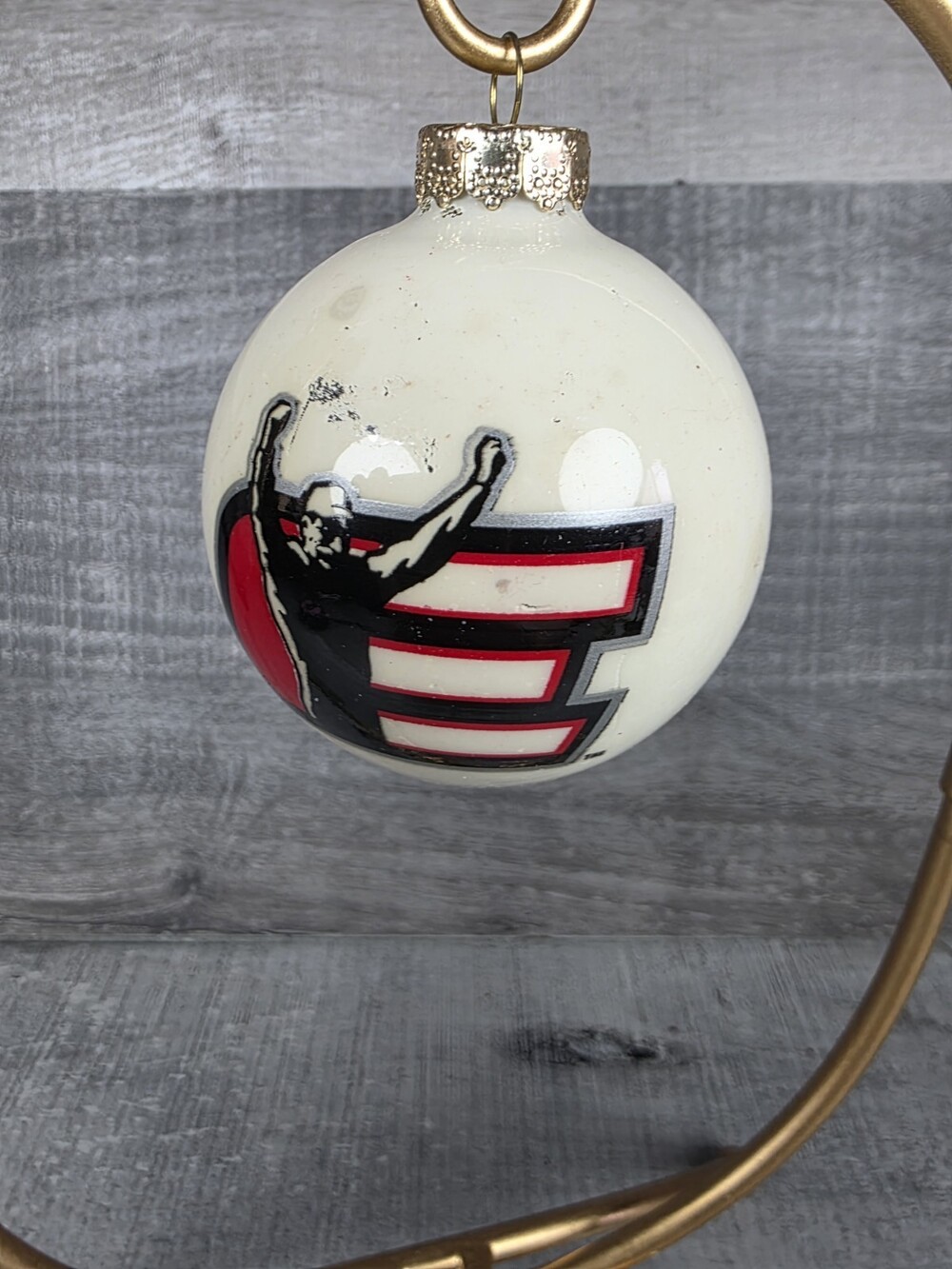 Dale Earnhardt Intimidator Logo Ball Ornament NASCAR Christmas 2.5" Rauch g77c2